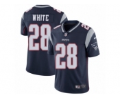 Youth Nike New England Patriots #28 James White Vapor Untouchable Limited Navy Blue Team Color NFL Jersey