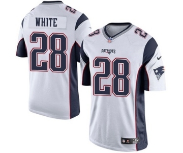 Youth Nike New England Patriots #28 James White White NFL Jersey