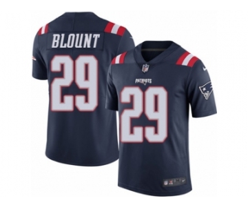 Youth Nike New England Patriots #29 LeGarrette Blount Limited Navy Blue Rush NFL Jersey