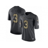 Youth Nike New England Patriots #3 Stephen Gostkowski Limited Black 2016 Salute to Service NFL Jerse