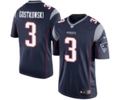 Youth Nike New England Patriots #3 Stephen Gostkowski Navy Blue Team Color NFL Jersey