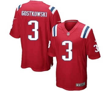 Youth Nike New England Patriots #3 Stephen Gostkowski Red Alternate NFL Jersey