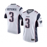 Youth Nike New England Patriots #3 Stephen Gostkowski White NFL Jersey