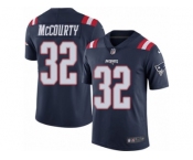 Youth Nike New England Patriots #32 Devin McCourty Limited Navy Blue Rush NFL Jersey