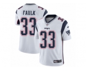 Youth Nike New England Patriots #33 Kevin Faulk Vapor Untouchable Limited White NFL Jersey