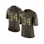 Youth Nike New England Patriots #34 Rex Burkhead Limited Green Salute to Service NFL Jersey