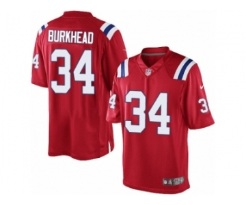 Youth Nike New England Patriots #34 Rex Burkhead Limited Red Alternate NFL Jersey