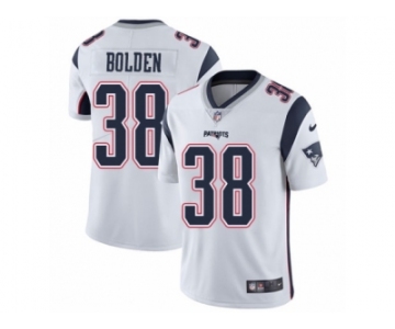 Youth Nike New England Patriots #38 Brandon Bolden Vapor Untouchable Limited White NFL Jersey