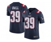 Youth Nike New England Patriots #39 Montee Ball Limited Navy Blue Rush NFL Jersey