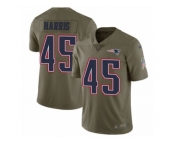 Youth Nike New England Patriots #45 David Harris Limited Olive 2017 Salute to Service NFL Jersey