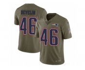 Youth Nike New England Patriots #46 James Develin Limited Olive 2017 Salute to Service NFL Jersey