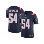 Youth Nike New England Patriots #54 Tedy Bruschi Limited Navy Blue Rush NFL Jersey