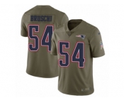 Youth Nike New England Patriots #54 Tedy Bruschi Limited Olive 2017 Salute to Service NFL Jersey