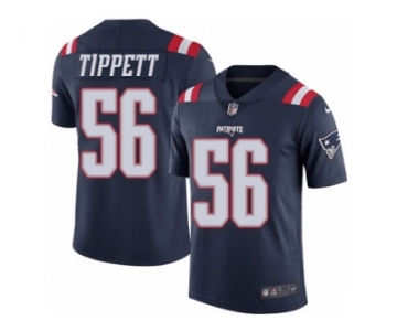 Youth Nike New England Patriots #56 Andre Tippett Limited Navy Blue Rush NFL Jersey