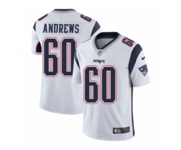 Youth Nike New England Patriots #60 David Andrews Vapor Untouchable Limited White NFL Jersey