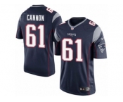 Youth Nike New England Patriots #61 Marcus Cannon Limited Navy Blue Team Color NFL Jersey