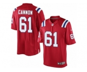 Youth Nike New England Patriots #61 Marcus Cannon Limited Red Alternate NFL Jersey