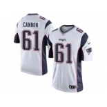 Youth Nike New England Patriots #61 Marcus Cannon Limited White NFL Jersey