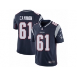 Youth Nike New England Patriots #61 Marcus Cannon Vapor Untouchable Limited Navy Blue Team Color NFL Jersey