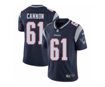 Youth Nike New England Patriots #61 Marcus Cannon Vapor Untouchable Limited Navy Blue Team Color NFL Jersey