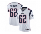 Youth Nike New England Patriots #62 Joe Thuney Vapor Untouchable Limited White NFL Jersey