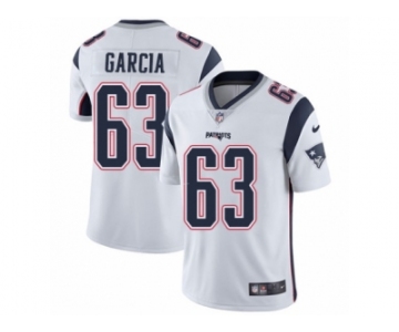 Youth Nike New England Patriots #63 Antonio Garcia Vapor Untouchable Limited White NFL Jersey