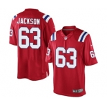 Youth Nike New England Patriots #63 Tre Jackson Red Alternate NFL Jersey