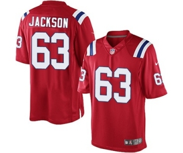 Youth Nike New England Patriots #63 Tre Jackson Red Alternate NFL Jersey