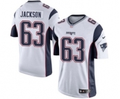 Youth Nike New England Patriots #63 Tre Jackson White NFL Jersey