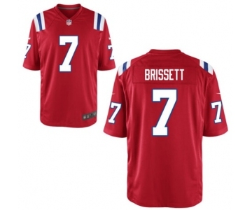 Youth Nike New England Patriots #7 Jacoby Brissett Red Alternate NFL Jersey