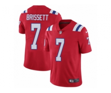 Youth Nike New England Patriots #7 Jacoby Brissett Vapor Untouchable Limited Red Alternate NFL Jersey