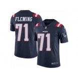 Youth Nike New England Patriots #71 Cameron Fleming Limited Navy Blue Rush NFL Jersey