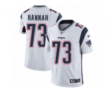 Youth Nike New England Patriots #73 John Hannah Vapor Untouchable Limited White NFL Jersey