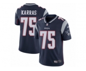 Youth Nike New England Patriots #75 Ted Karras Vapor Untouchable Limited Navy Blue Team Color NFL Jersey