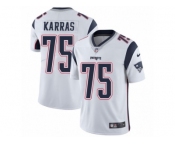 Youth Nike New England Patriots #75 Ted Karras Vapor Untouchable Limited White NFL Jersey