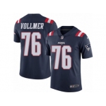 Youth Nike New England Patriots #76 Sebastian Vollmer Limited Navy Blue Rush NFL Jersey