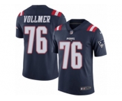 Youth Nike New England Patriots #76 Sebastian Vollmer Limited Navy Blue Rush NFL Jersey