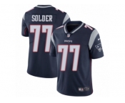 Youth Nike New England Patriots #77 Nate Solder Vapor Untouchable Limited Navy Blue Team Color NFL Jersey