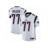 Youth Nike New England Patriots #77 Nate Solder Vapor Untouchable Limited White NFL Jersey