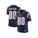 Youth Nike New England Patriots #80 Jordan Matthews Navy Blue Team Color Stitched NFL Vapor Untouchable Limited Jersey