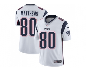 Youth Nike New England Patriots #80 Jordan Matthews White Stitched NFL Vapor Untouchable Limited Jersey