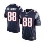 Youth Nike New England Patriots #88 Scott Chandler Navy Blue Team Color NFL Jersey