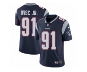 Youth Nike New England Patriots #91 Deatrich Wise Jr Vapor Untouchable Limited Navy Blue Team Color NFL Jersey