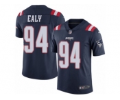 Youth Nike New England Patriots #94 Kony Ealy Limited Navy Blue Rush NFL Jersey