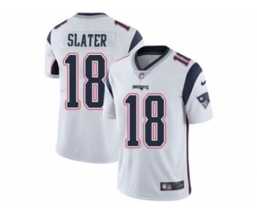 Youth Nike Patriots #18 Matt Slater White Stitched NFL Vapor Untouchable Limited Jersey