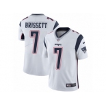 Youth Nike Patriots #7 Jacoby Brissett White Stitched NFL Vapor Untouchable Limited Jersey