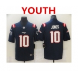 Youth new england patriots #10 mac jones navy 2021 draft vapor limited jersey