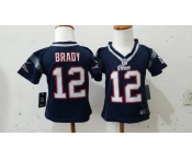 nike kids nfl jerseys new england patriots #12 brady blue[nike]