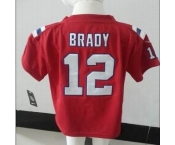 nike kids nfl jerseys new england patriots #12 brady red[nike]