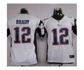 nike youth nfl jerseys New England Patriots #12 Tom Brady white [nike]